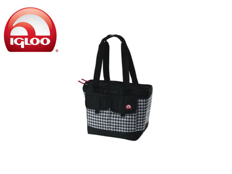 Igloo cooler dual compartment 24 - black & white (24 cans/ 18 liters), , medium-null