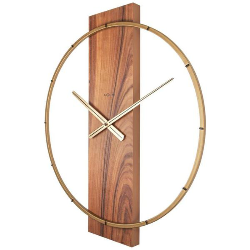 Product image: Nextime wall clock 50.8 x 58.2x4.3 cm, wood/steel, , medium-null
