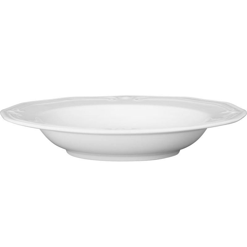 Athenee πιατο βαθυ 23cm πορσελανη πορσελανη λευκο, , medium-null