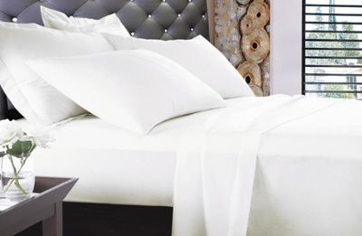 Selection σετ σεντονια 180x270cm λευκο, , medium