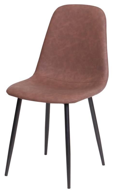 Product image: Athina καρεκλα τραπεζαριας pu - καφε, , medium-null