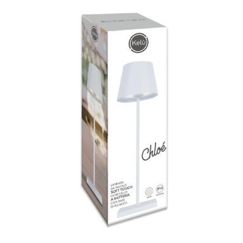 Kelu chloe USB-c rechargeable ip54 table lamp 200lm 4400mAh white, , medium-null
