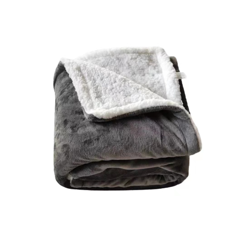Flannel sherpa lamb blanket #b220-null