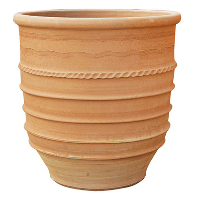 Κεραμικη γλαστρα εξαρα 40x38cm - μπεζ, , medium