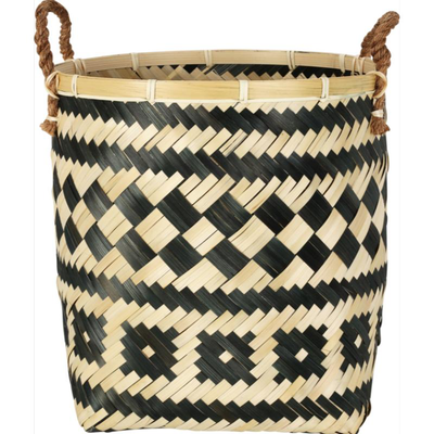Round bamboo basket - medium, , medium
