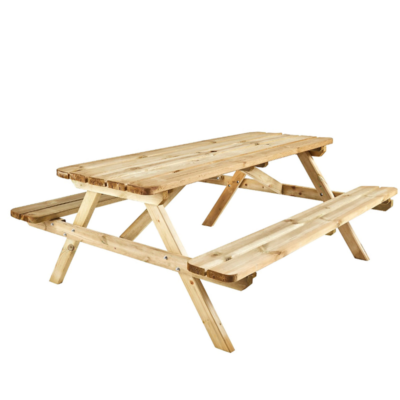Cerland picnic table 6 places 180x166.4x75.9cm pine, , medium-null