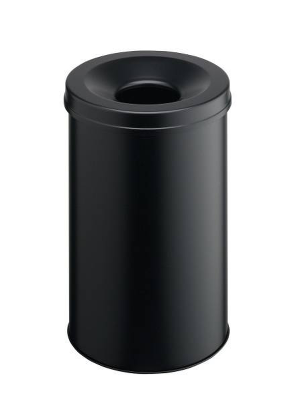 Durable / rubbish bin / round / 30 l / steel / black, , medium-null