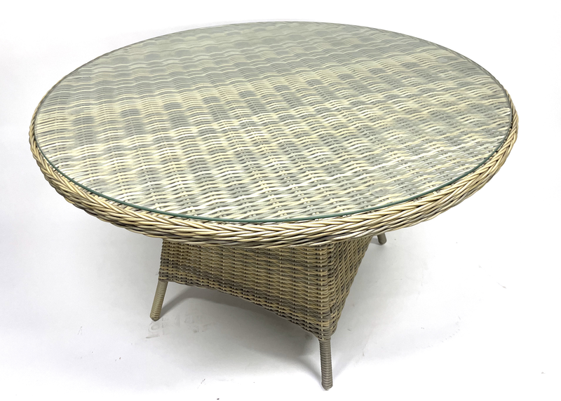 Plastic rattan round table, , medium image number null