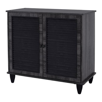 Shoe cabinet with 2 doors anthracite/ black, , medium