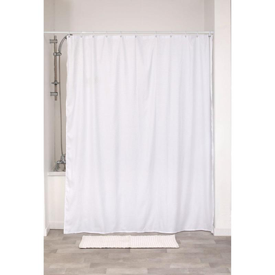 Tendance microfibre shower curtain 180x200cm - white, , medium