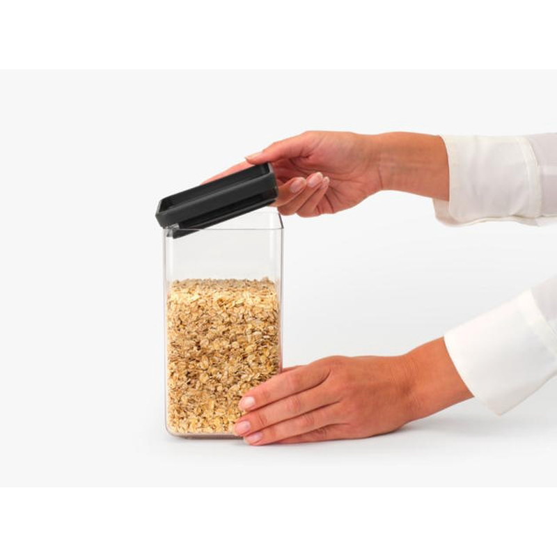 Brabantia tasty square canister 1.6l - dark grey, , medium-null