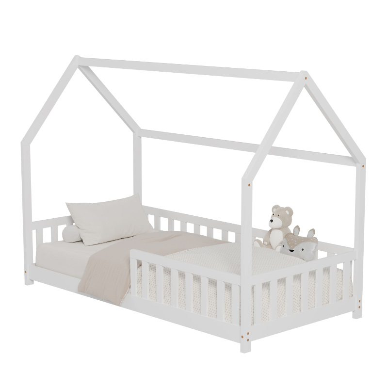 Fence kid bed 90x190cm - white, , medium-null