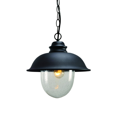 Sunlight 1xe27 (max.60w) pendant light aluminum matte black ip44 l275xw275xh905mm, , medium