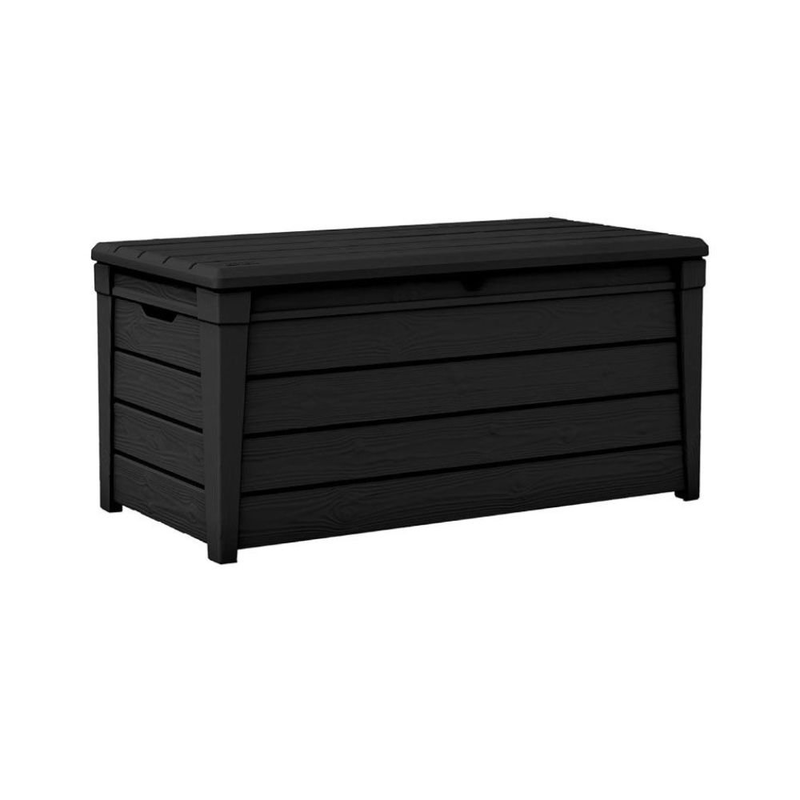 Product image: Keter brightwood κουτί αποθήκευσης 454l ανθρακίνιδανικό για μαξιλάρια, αξεσουάρ κήπου, εργαλεία και παιχνίδια, , medium-null