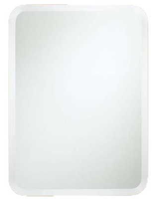 Hofer curve rectangular mirror 4mm 60x45cm