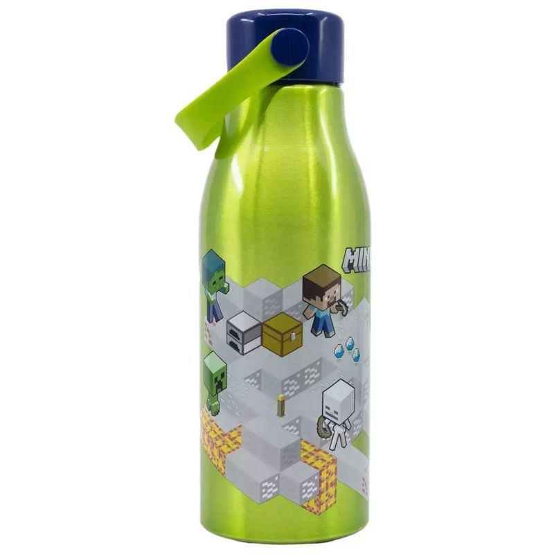 Stor : minecraft isometric high aluminium bottle 530ml 40460, , medium-null