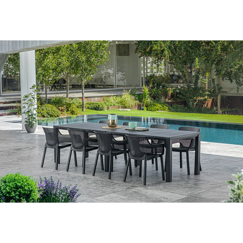 Keter elisa outdoor chair 62.5x57.7x79cm - graphite, , medium-null
