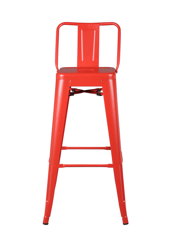 Jones steel stool chair - red, , medium image number null