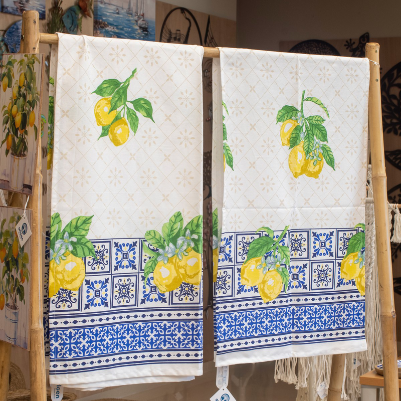 Product image: Lemon design cotton runner 45x150, , medium-null