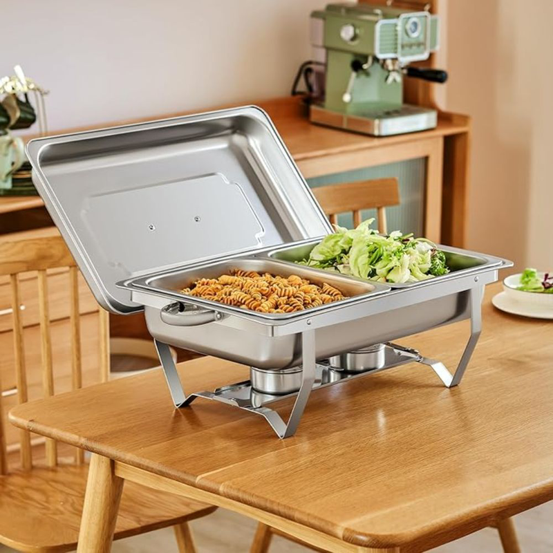 Product image: Ανοξείδωτο ρεσώ – μπεν μαρί σερβιρίσματος 4lx2 με καπάκι 64x36x24.5cm για χρήση σε μπουφέ!, , medium-null