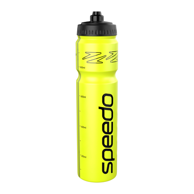 Speedo 1ltr water bottle, Yellow/black, medium