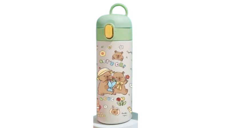 Product image: Capybarra green water bottle 420ml, , medium-null