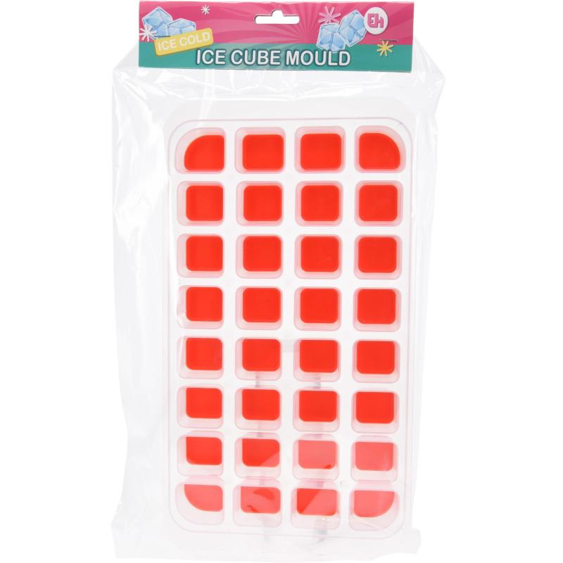 Excellent houseware ice cube mould for 32 ice cubes - assorted colors, , medium-null