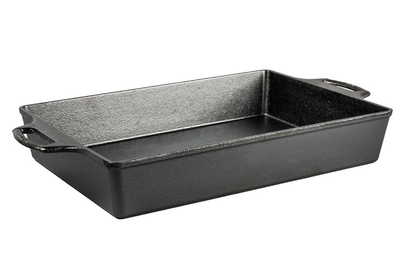 Lodge 33.02 x 22.86 cm seasoned cast iron casserole, , medium image number null