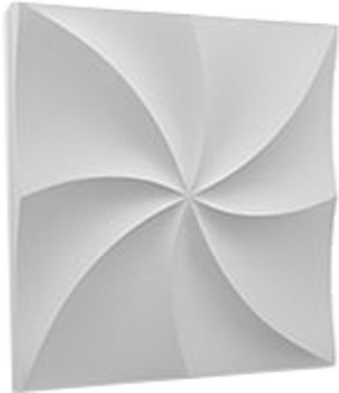 Beautywall γυψινα 3d πανελ τοιχου zephyr 60x60cm 4pcs, , medium-null