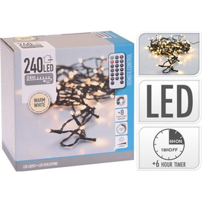 Led lights chain 240led warm white, , medium