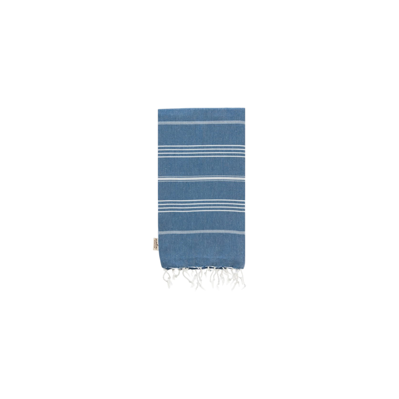 Blue jean 'samothraki' beach towel, , medium-null