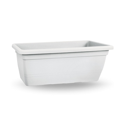 Veca plastic pot rectangular 60x32x28cm white