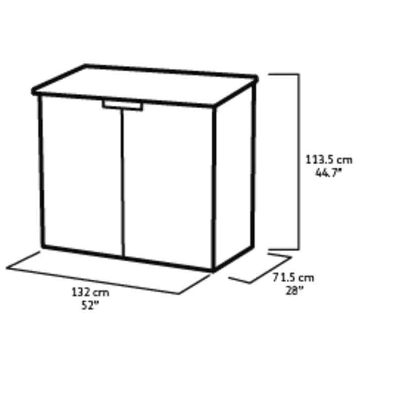 Product image: Keter store it out prime garden plastic storage grey /black 132x71.5x113.5cm, , medium-null