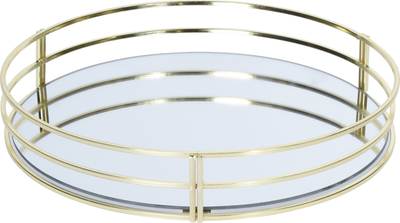 Tray metal with mirror gold, , medium