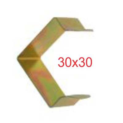Metallic clips 30x30mm square, , medium