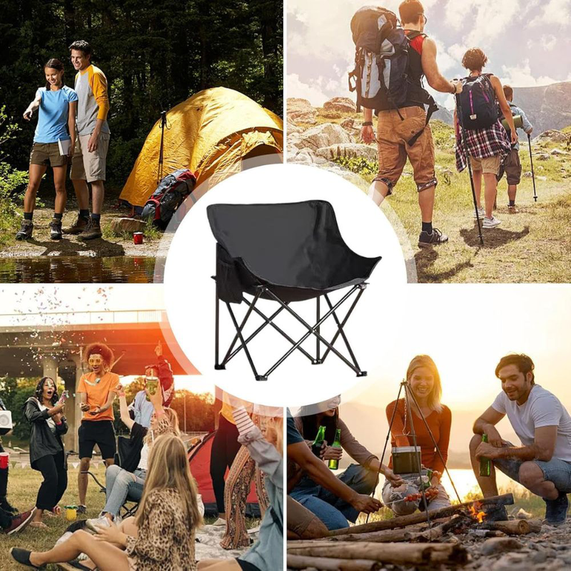 Product image: Φορητή πτυσσόμενη καρέκλα παραλίας και κάμπινγκ για απόλυτη άνεση και ευκολία!, , medium-null