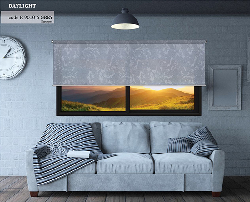 Roller blind daylight gray repousse 190x160cm, , medium-null