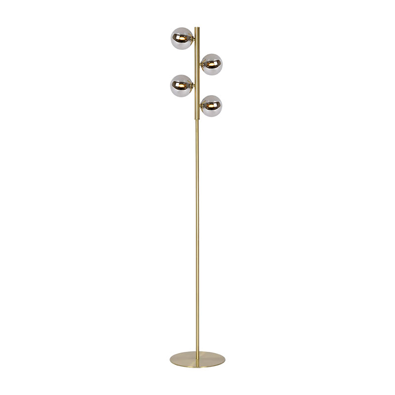 Product image: Sunlight 4xg9 (max.4x5w) floor lamp smokey glass brass ip20 l249xh1540mm, , medium-null