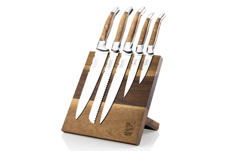 Laguiole luxury line set of 5 kitchen knife set, , medium-null