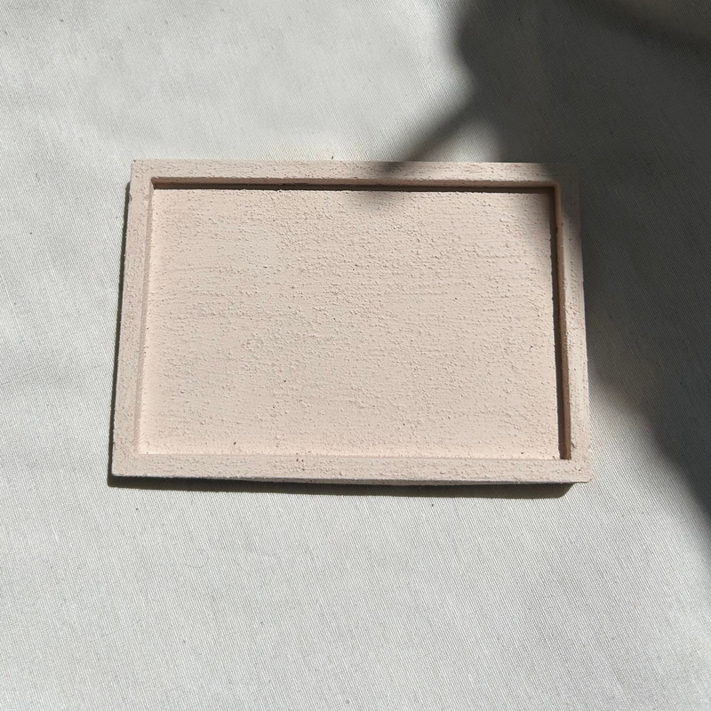 Rectangular stone-effect tray, , medium image number null