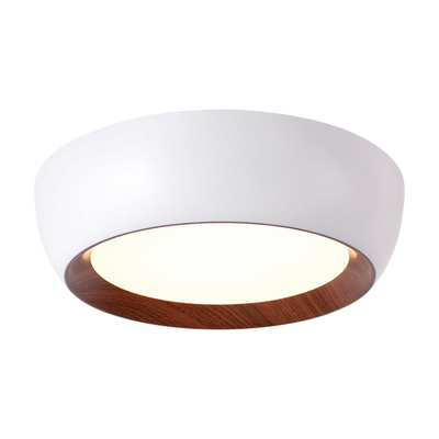 Sunlight led 20w ceiling light metal+acrilic white+wood 3000k 1000lm ip20 ø400xh100mm