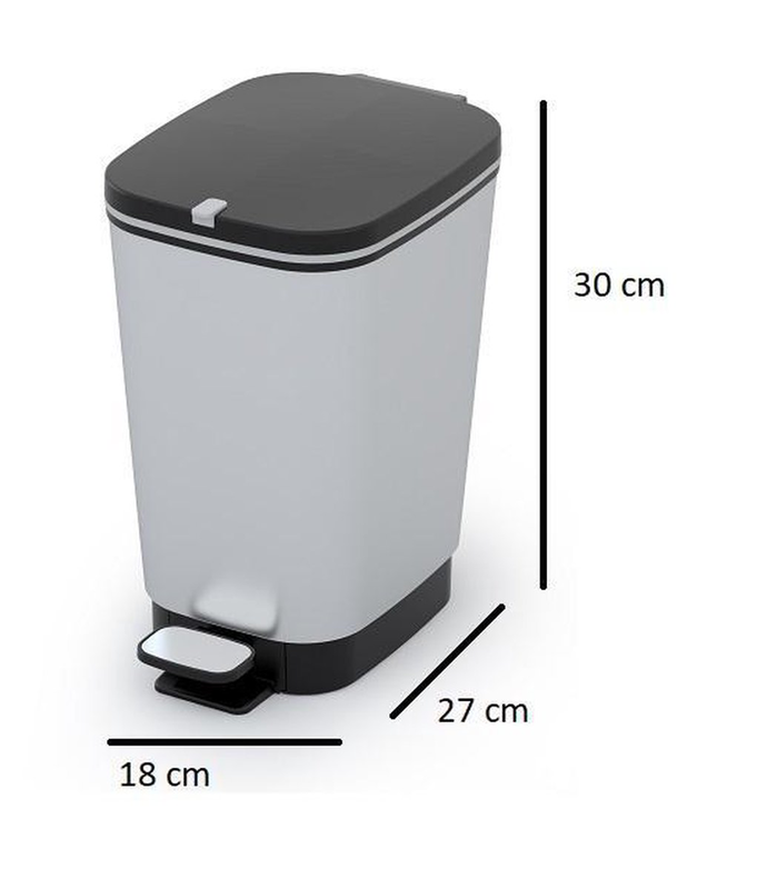 Kis chic bin stainless steel 10l, , medium-null