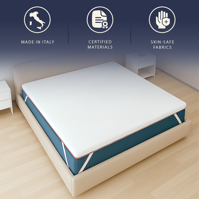 Topper small double 135 x 190 memory foam 9 zones | height 5 cm | hypoallergenic-null