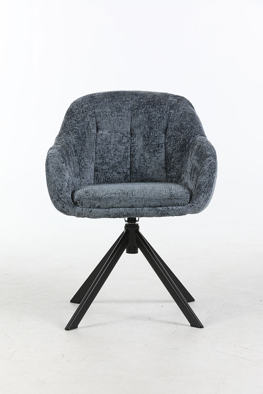 Chris dining chair - 360-degree comfort - blue, , medium-null