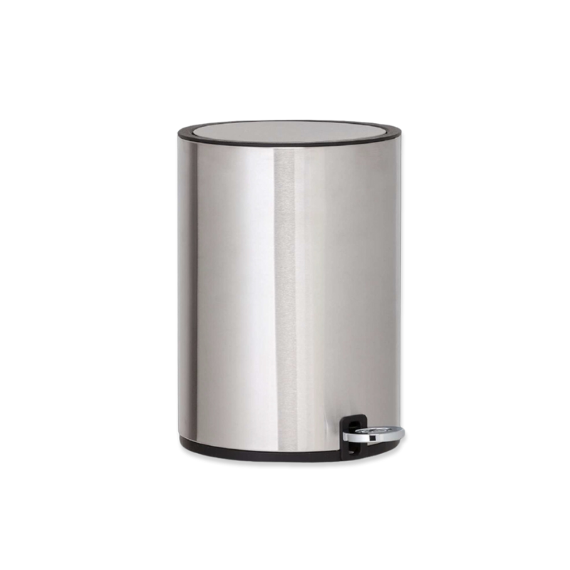 Product image: Deco pedal bin 6L - silver-null