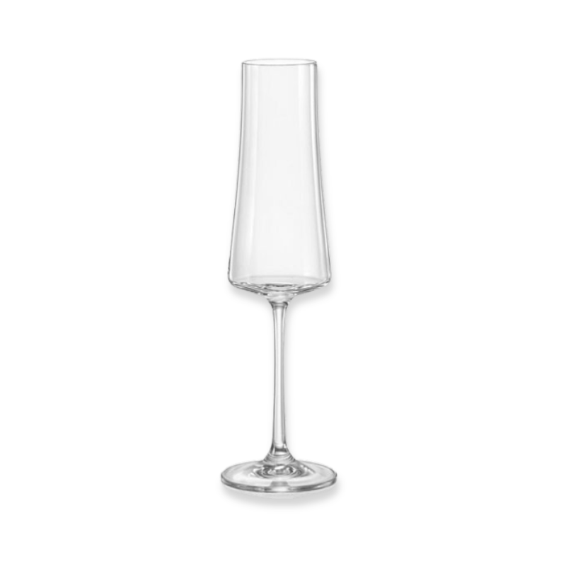 Crystal bohemia xtra champagne glass - 210ml - 6pcs set image number null