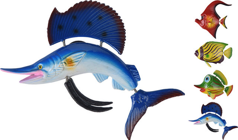 Fish funny ps with magnet 4 assorted colors, , medium-null