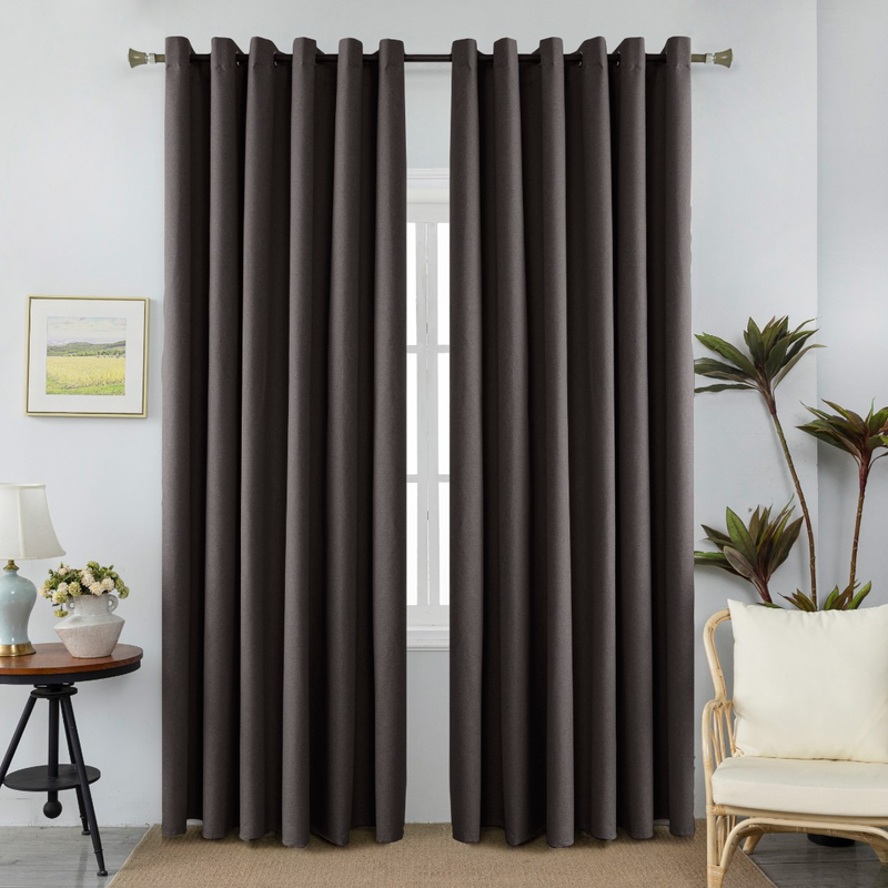 Curtain ready with hook-100blackout 270x265cm #a6010-22-null