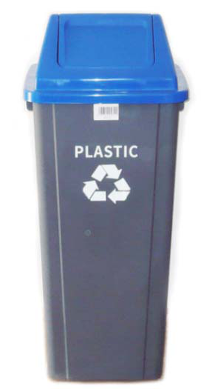 Καδος ανακυκλωση πλαστικου 90l - μπλε image number null