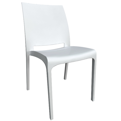 Bica chair volga plastic white, White, medium